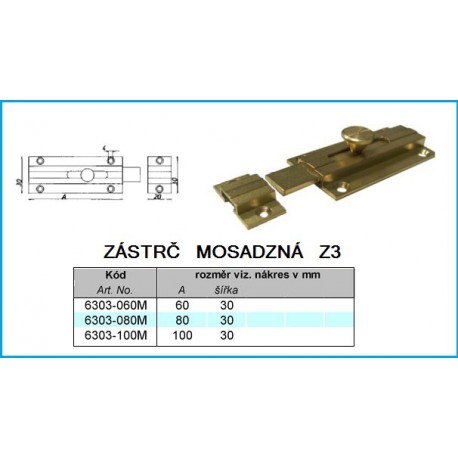 Zástrč mosadzná Z3